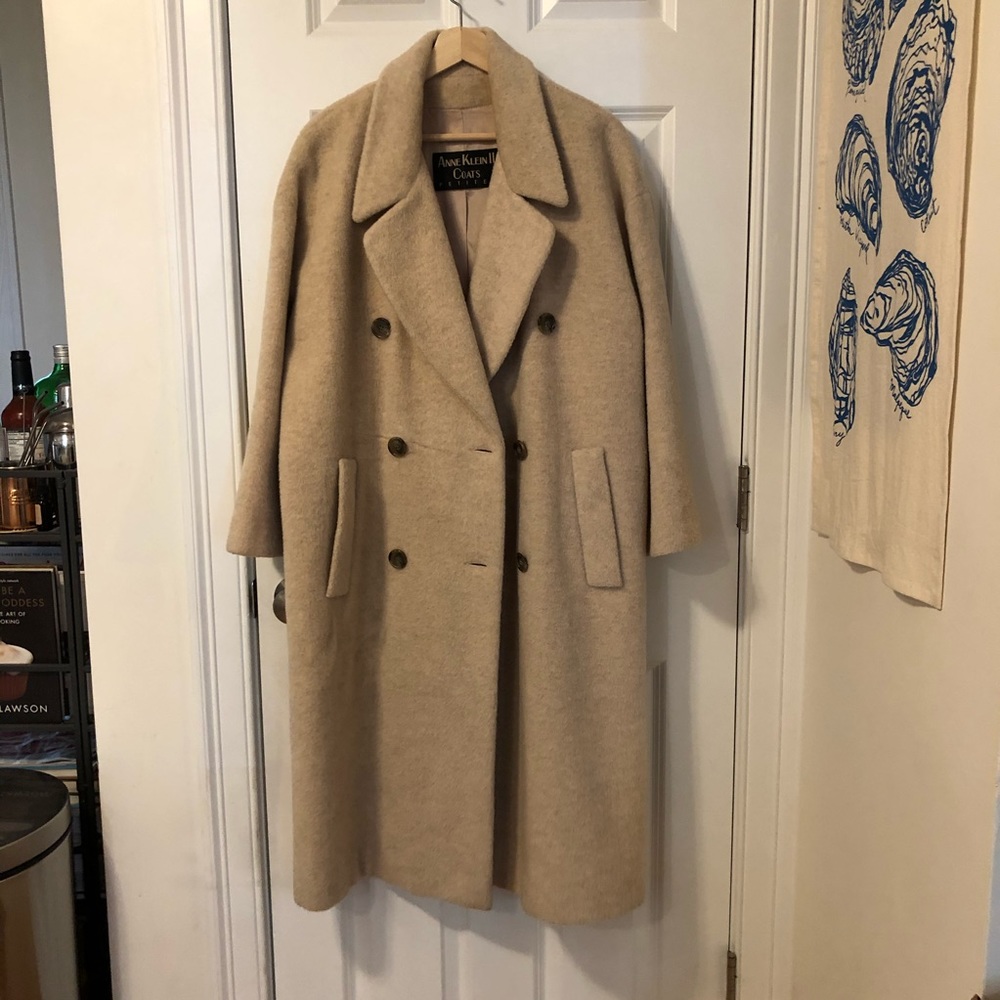 Anne Klein wool and mohair vintage coat